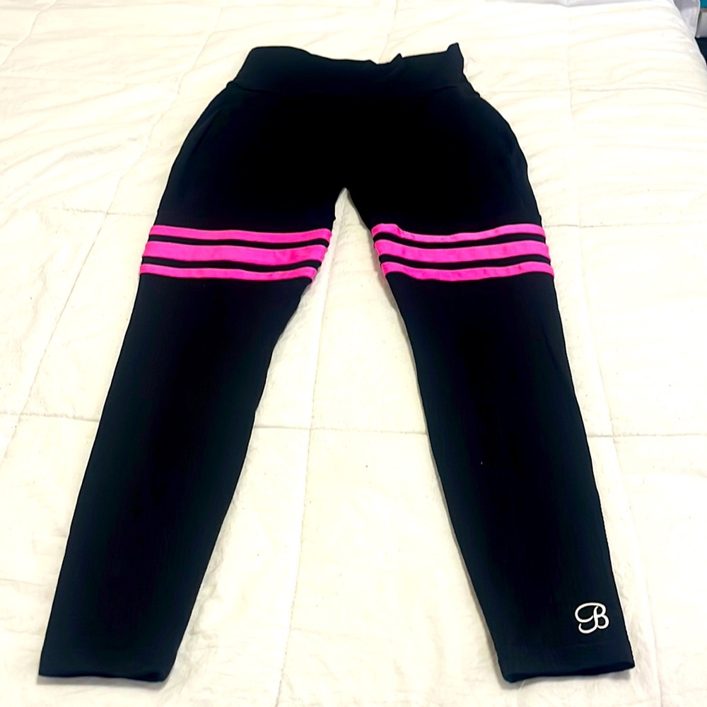 Bombshell Sportswear neon pink thigh-highs. Size med, only worn once.